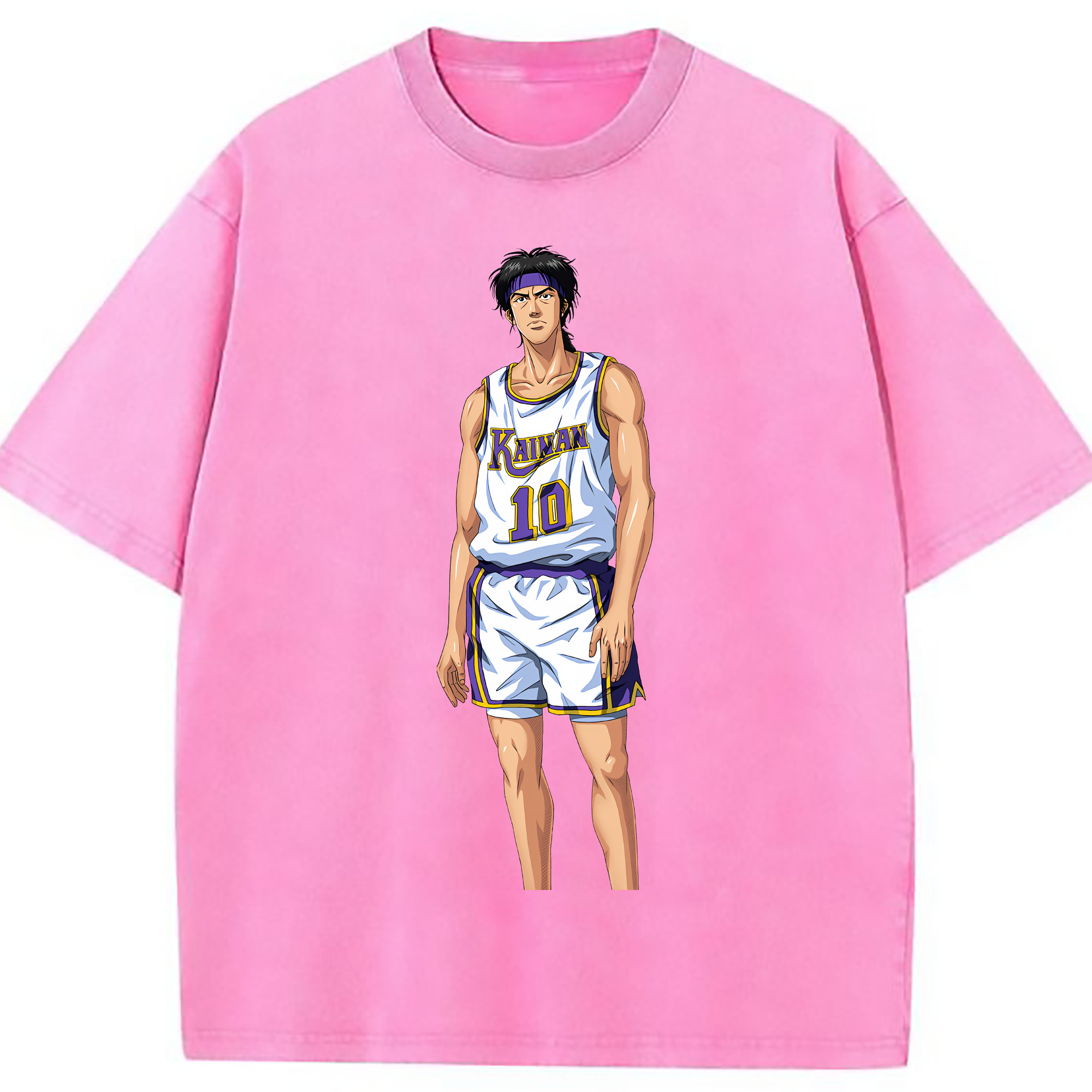 （画像用） SLAM DUNK／スラムダンク 綿100% ヴィンテージ風 半袖Tシャツ（フロントプリント）
